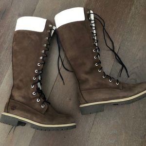 Timberland Knee High Lace-up Suede Boot 7